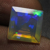 10x10 mm - Square Princess Cut - AAAAAAAAA - Ethiopian Welo Opal Super Sparkle Awesome Amazing Full Colour Fire